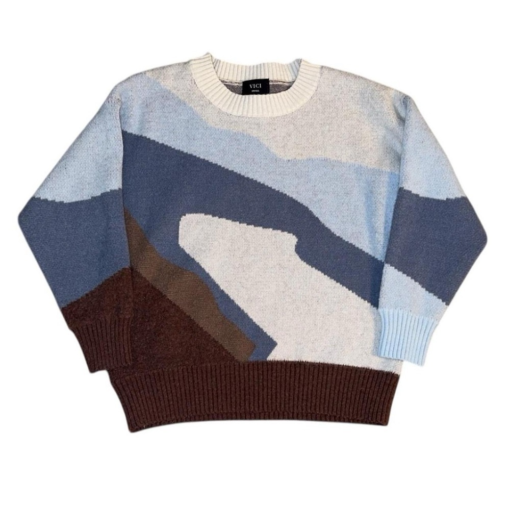Vici Women's Multicolor Cowl Sweater